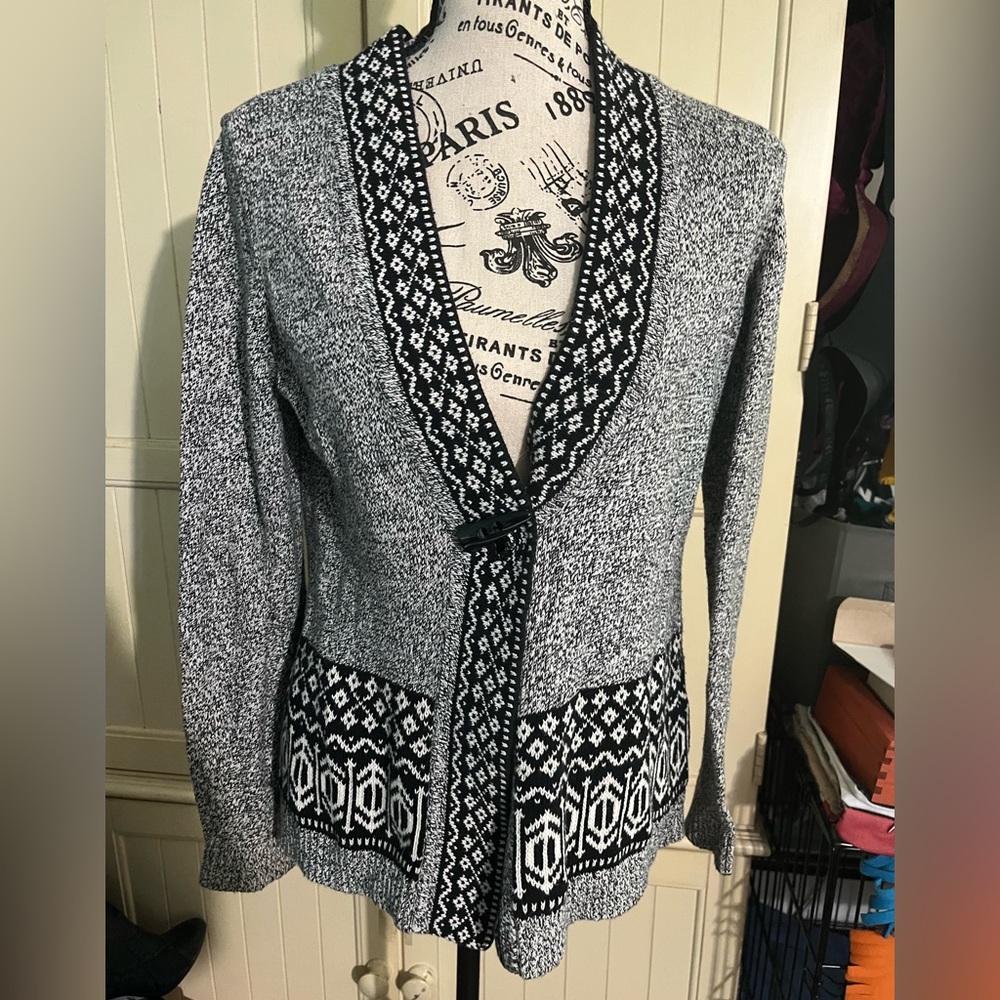 Christopher & Banks Toggle-Closure Cardigan - Picture 1 of 6